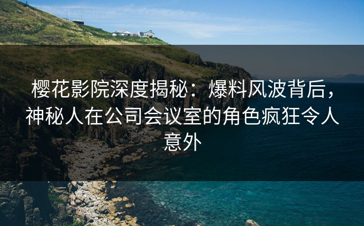樱花影院深度揭秘：爆料风波背后，神秘人在公司会议室的角色疯狂令人意外